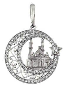 Подвеска Серебро родированное 9R027232л