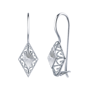 Серьги Серебро родированное 2684а-925