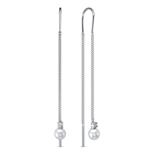 Серьги Серебро родированное с140180