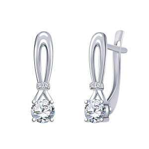 Серьги Серебро родированное 21251-925