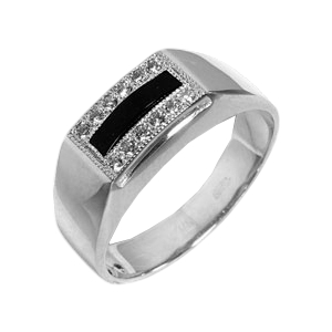 Кольцо Серебро родированное 3302246р