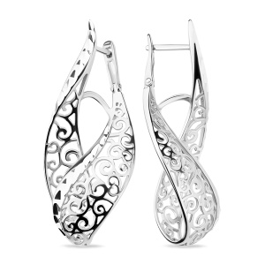 Серьги Серебро родированное 3407312674